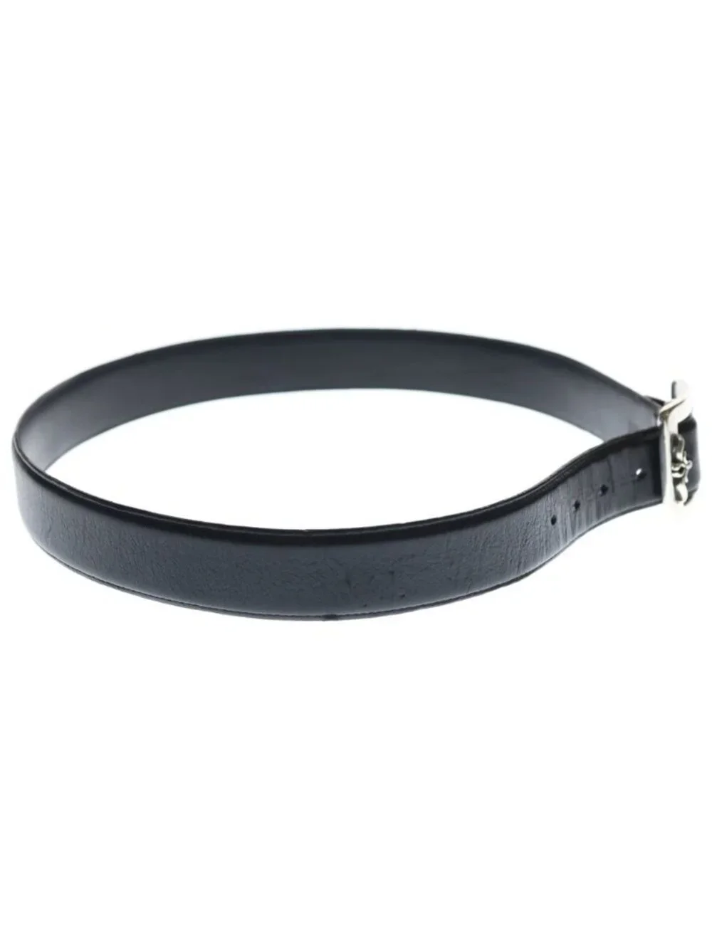Chrome Hearts 1.5 Otj Belt Filigree Otj Leather Black Silver